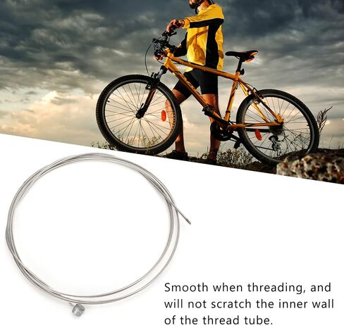 Bike Brake Cable, 1.7m Mountain Bike Brake Cable Stainless Steel Rear Brake Inner Wire Cable Accessories in Saudi Arabia