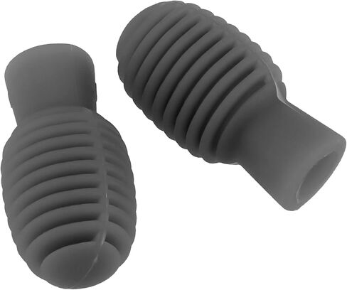 JEUIHAU 8 قطع من رؤوس أعواد الطبل المصنوعة من السيليكون، أغطية رأس أعواد الطبل المتينة، نصائح ممارسة أعواد الطبل لحماية رأس أعواد الطبل وتقليل صمت ممارسة الطبول، أسود ورمادي in Kuwait