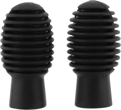 JEUIHAU 8 قطع من رؤوس أعواد الطبل المصنوعة من السيليكون، أغطية رأس أعواد الطبل المتينة، نصائح ممارسة أعواد الطبل لحماية رأس أعواد الطبل وتقليل صمت ممارسة الطبول، أسود ورمادي in Kuwait