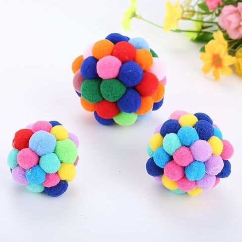 POPETPOP Bell Toy for Cat Rattle Toy Ball for Cat Kitten Bell Balls Cat Bell Balls Pet Cat Bouncy Ball in Saudi Arabia