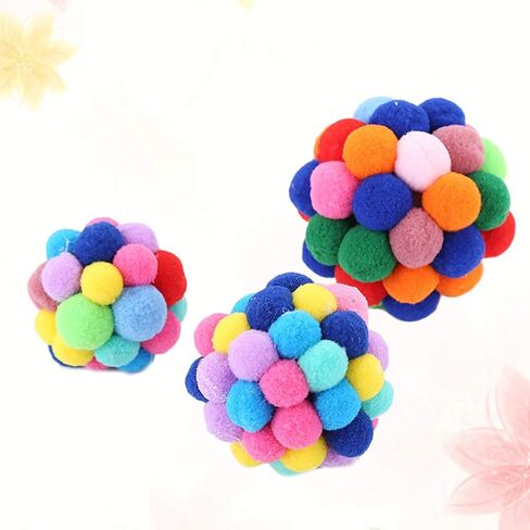 POPETPOP Bell Toy for Cat Rattle Toy Ball for Cat Kitten Bell Balls Cat Bell Balls Pet Cat Bouncy Ball in Saudi Arabia