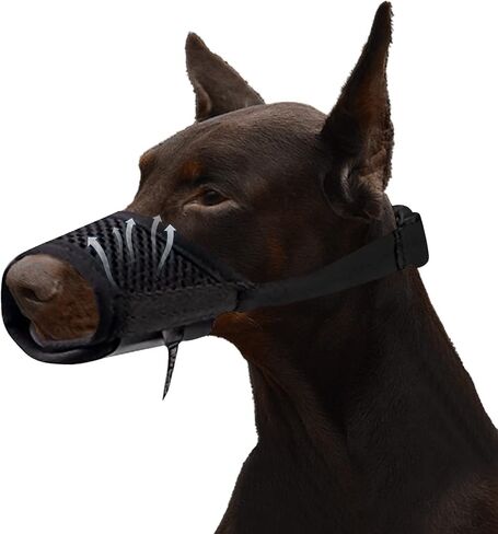 Lxnoap Black Quick Muzzle for Small Dogs Mouth Cover Adjustable Drinkable Comfortable Breathable for Biting Barking Chewing Size S in Saudi Arabia