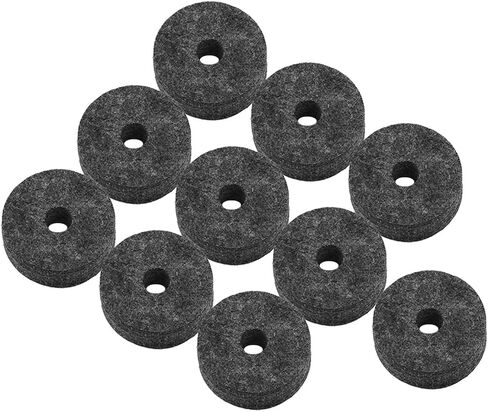 20Pcs Cymbal Felt Washers, 4cm Non Slip Felt Pads Cymbal Replacement Accessories for Drum Set(Gray) Drum Cymbal Felt Pad in Saudi Arabia