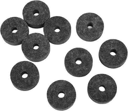 20Pcs Cymbal Felt Washers, 4cm Non Slip Felt Pads Cymbal Replacement Accessories for Drum Set(Gray) Drum Cymbal Felt Pad in Saudi Arabia