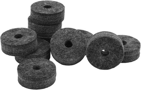 20Pcs Cymbal Felt Washers, 4cm Non Slip Felt Pads Cymbal Replacement Accessories for Drum Set(Gray) Drum Cymbal Felt Pad in Saudi Arabia