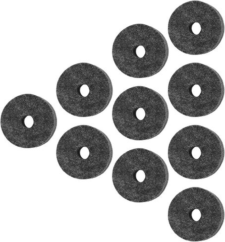 20Pcs Cymbal Felt Washers, 4cm Non Slip Felt Pads Cymbal Replacement Accessories for Drum Set(Gray) Drum Cymbal Felt Pad in Saudi Arabia