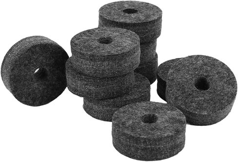20Pcs Cymbal Felt Washers, 4cm Non Slip Felt Pads Cymbal Replacement Accessories for Drum Set(Gray) Drum Cymbal Felt Pad in Saudi Arabia