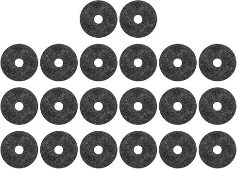 20Pcs Cymbal Felt Washers, 4cm Non Slip Felt Pads Cymbal Replacement Accessories for Drum Set(Gray) Drum Cymbal Felt Pad in Saudi Arabia