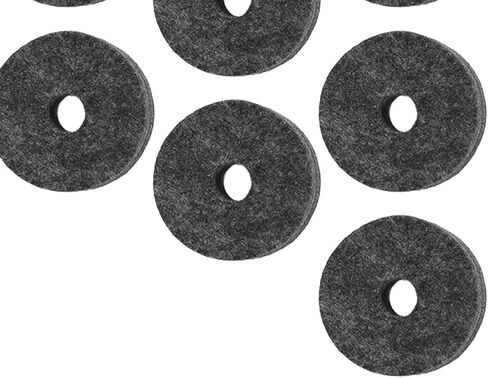 20Pcs Cymbal Felt Washers, 4cm Non Slip Felt Pads Cymbal Replacement Accessories for Drum Set(Gray) Drum Cymbal Felt Pad in Saudi Arabia