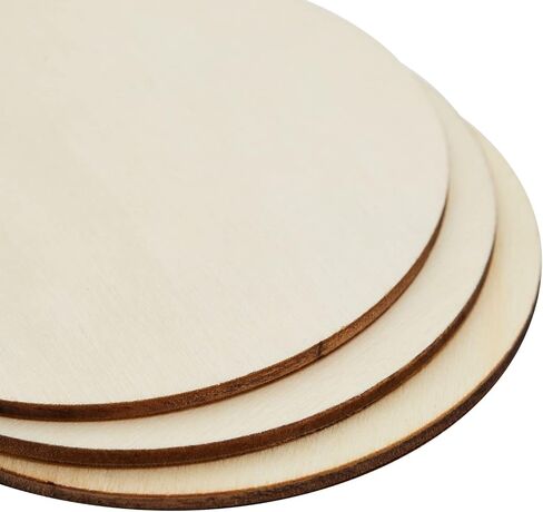 Juvale 36 Pack Unfinished Wood Circles for Crafts, 3 Inch Round Wooden Cutouts for DIY Projects in Saudi Arabia