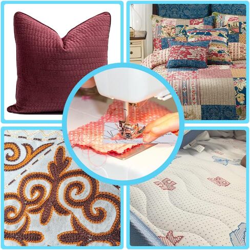 قوالب خياطة اللحف 19 في 1 من PXRJE - مساطر اللحف، قالب حركة حر، إطار، قفازات، ملصقات، لآلة الخياطة المنزلية in Kuwait