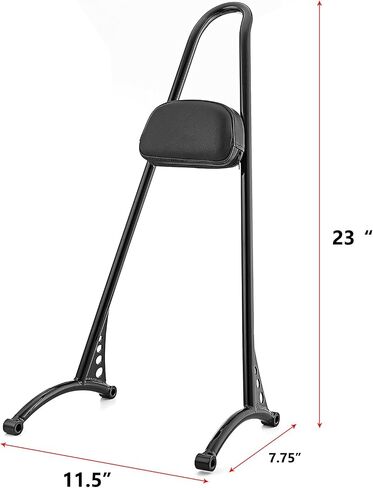 Mofun Passenger Backrest Sissy bar & Luggage Rack Detachable Compatible with 2004-2023 Harley Sportster XL 883 1200,Black in Saudi Arabia