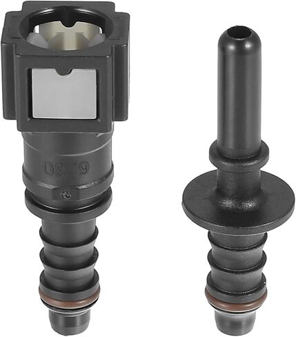 X AUTOHAUX 1/4 6.3mm SAE to 5/16 8mm Straight Fuel Line Hose Quick Release Connector Disconnect Hose Nylon 2PCS in Saudi Arabia