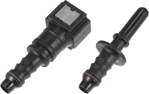 X AUTOHAUX 1/4 6.3mm SAE to 5/16 8mm Straight Fuel Line Hose Quick Release Connector Disconnect Hose Nylon 2PCS in Saudi Arabia