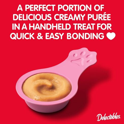 Hartz Delectables Lickable Spoon Interactive Lickable Cat Treats for Quick & Easy Bonding, Variety Pack 32ct in Saudi Arabia