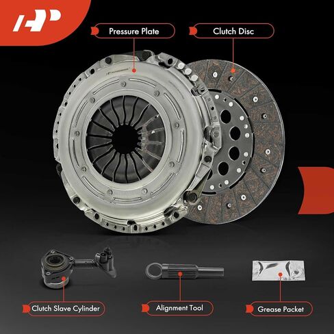 A-Premium Transmission Clutch Kit with Clutch Slave Cylinder Compatible with Ford Focus 2012 2013 2014 2015 2016 2017 2018, L4 2.0L, Naturally Aspirated, Replace# K70649-01 in Saudi Arabia