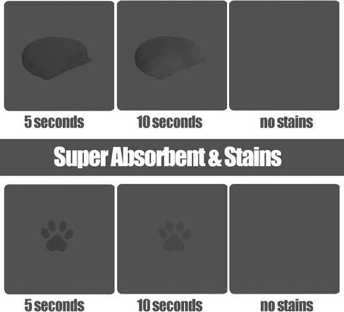 Large Pet Feeding Mat, 39.3"x15.7" Absorbent Quick Dry Dog Mat for Food and Water Bowl, No Stains Easy Clean Dog Water Dispenser Mat, Dog Accessories, Pet Supplies Mat, Dog Bowl Mat for Messy Drinkers in Saudi Arabia