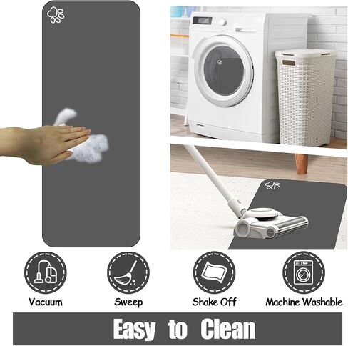 Large Pet Feeding Mat, 39.3"x15.7" Absorbent Quick Dry Dog Mat for Food and Water Bowl, No Stains Easy Clean Dog Water Dispenser Mat, Dog Accessories, Pet Supplies Mat, Dog Bowl Mat for Messy Drinkers in Saudi Arabia