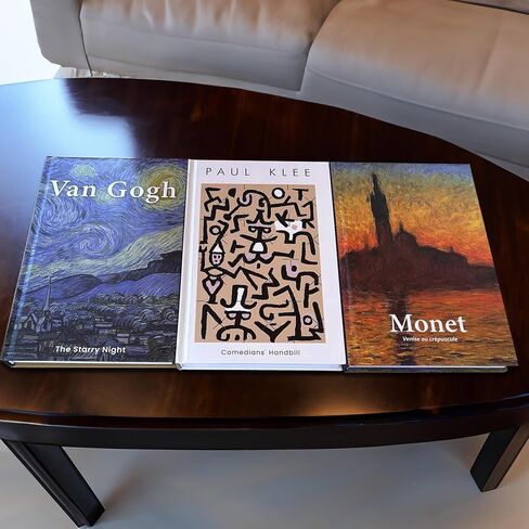 TEB Enterprise Artworks Inspired Decorative Books for Home Decor-Set of 3 Decor Books with Blank Pages-Display as coffee table decor or in any room as decor-Hardcover Book-Size 2.4"D x 6.0"W x 9.1"H in Saudi Arabia