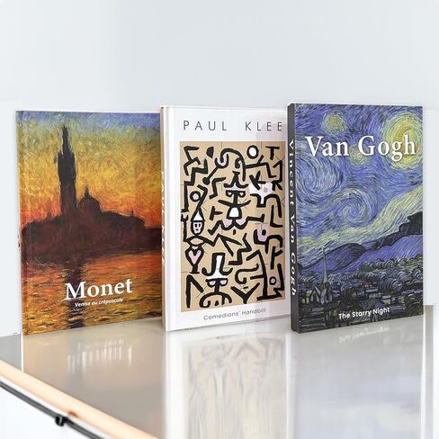 TEB Enterprise Artworks Inspired Decorative Books for Home Decor-Set of 3 Decor Books with Blank Pages-Display as coffee table decor or in any room as decor-Hardcover Book-Size 2.4"D x 6.0"W x 9.1"H in Saudi Arabia