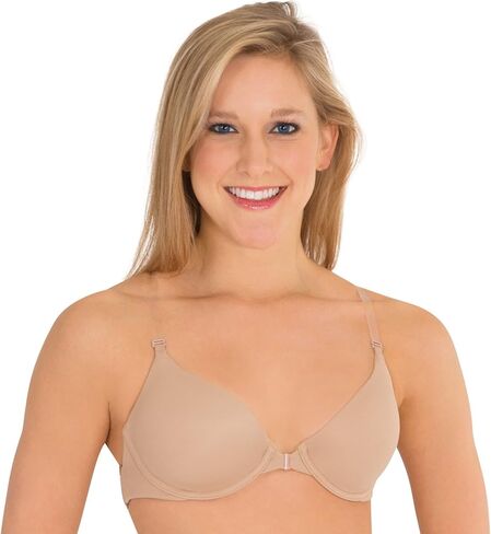 Body Wrappers 297 Women's Padded Underwire Bra with Clear Straps in Saudi Arabia