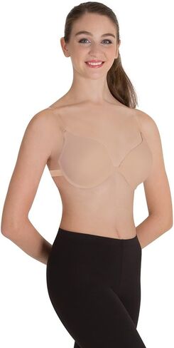 Body Wrappers 297 Women's Padded Underwire Bra with Clear Straps in Saudi Arabia