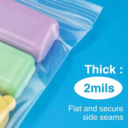 1200pcs 1.5" x 1.5" 2 Mil Clear Plastic Zip Bags, Bulk Jewelry Bag, Poly Bags with Resealable Zip Top Lock for Pills, Meds, Jewelry, Travel, Storage, Packaging, Shipping in Saudi Arabia