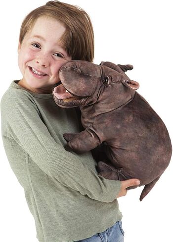 Folkmanis Baby Hippo Hand Puppet,Gray in Saudi Arabia
