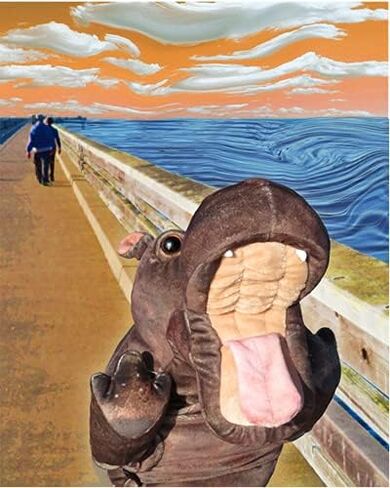 Folkmanis Baby Hippo Hand Puppet,Gray in Saudi Arabia