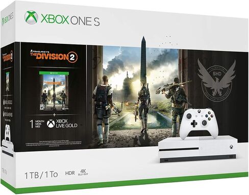 وحدة تحكم Xbox One S سعة 1 تيرابايت - حزمة Tom Clancy's The Division 2 (توقفت) (تم تجديدها) in Saudi Arabia