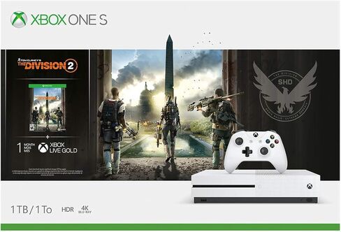 وحدة تحكم Xbox One S سعة 1 تيرابايت - حزمة Tom Clancy's The Division 2 (توقفت) (تم تجديدها) in Saudi Arabia