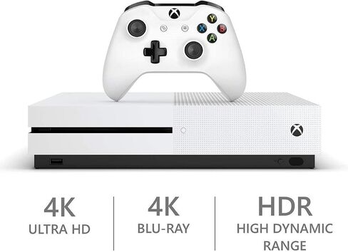Newest Microsoft Xbox One S 2TB Hard Drive NBA 2K19 Bundle Console (4K Ultra HD Blu-ray) with Wireless Controller | Dolby Atmos Sound | Wi-Fi | USB 3.0 (Renewed) in Saudi Arabia