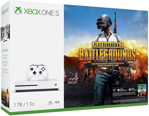 وحدة تحكم Xbox One S سعة 1 تيرابايت - حزمة PLAYERUNKNOWN'S BATTLEGROUNDS [توقفت] (متجددة) in Saudi Arabia