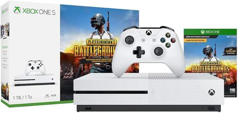 وحدة تحكم Xbox One S سعة 1 تيرابايت - حزمة PLAYERUNKNOWN'S BATTLEGROUNDS [توقفت] (متجددة) in Saudi Arabia