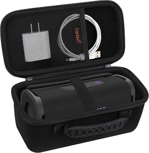 Canboc Hard Carrying Case Compatible with Sony ULT Field 1 Wireless Ultra Portable Bluetooth Compact Speaker, Mesh Pocket fits Charging Cable, Black (Case only) in Saudi Arabia