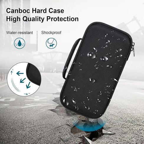Canboc Hard Carrying Case Compatible with Sony ULT Field 1 Wireless Ultra Portable Bluetooth Compact Speaker, Mesh Pocket fits Charging Cable, Black (Case only) in Saudi Arabia
