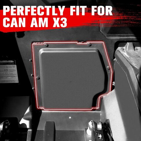 طقم لوحة غطاء البطارية A & UTV PRO لـ Can am Maverick X3 MAX 2017-2024 جميع موديلات الملحقات، أسود، قطعة واحدة in Saudi Arabia