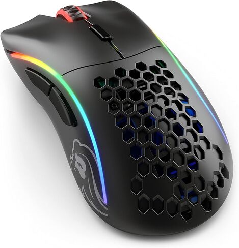 Glorious Gaming - Model D 2 Wireless Ergonomic Mouse, Superlight 66g, up to 210 hr Battery Life, 26K Optical Sensor, 6 Programmable Buttons, 80 Million Clicks, FPS, MMO, MOBA, Battle Royale (White) in Saudi Arabia