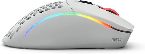 Glorious Gaming - Model D 2 Wireless Ergonomic Mouse, Superlight 66g, up to 210 hr Battery Life, 26K Optical Sensor, 6 Programmable Buttons, 80 Million Clicks, FPS, MMO, MOBA, Battle Royale (White) in Saudi Arabia