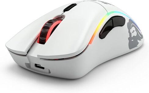 Glorious Gaming - Model D 2 Wireless Ergonomic Mouse, Superlight 66g, up to 210 hr Battery Life, 26K Optical Sensor, 6 Programmable Buttons, 80 Million Clicks, FPS, MMO, MOBA, Battle Royale (White) in Saudi Arabia