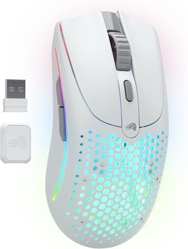 Glorious Gaming - Model D 2 Wireless Ergonomic Mouse, Superlight 66g, up to 210 hr Battery Life, 26K Optical Sensor, 6 Programmable Buttons, 80 Million Clicks, FPS, MMO, MOBA, Battle Royale (White) in Saudi Arabia