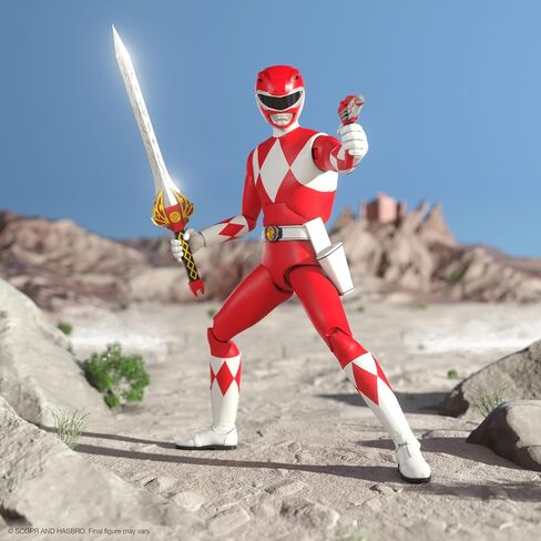 Super7 Mighty Morphin Power Rangers ULTIMATES! Wave 2 - Red Ranger Action Figure in Saudi Arabia