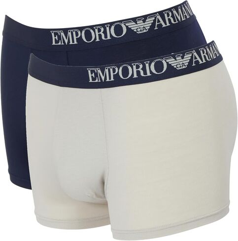 Emporio Armani Men's Eco Soft Touch Bamboo Viscose 2-Pack Trunk in Saudi Arabia