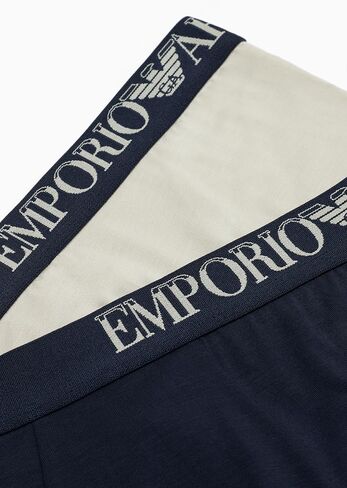 Emporio Armani Men's Eco Soft Touch Bamboo Viscose 2-Pack Trunk in Saudi Arabia