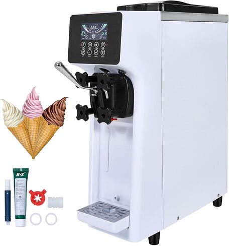 VEVOR Upright Automatic Ice Cream Maker with Built-in Compressor, 2 Quart No Pre-freezing Fruit Yogurt Machine, Stainless Steel Electric Sorbet Maker, 4 Modes Gelato Maker with Digital Display & Timer in Saudi Arabia