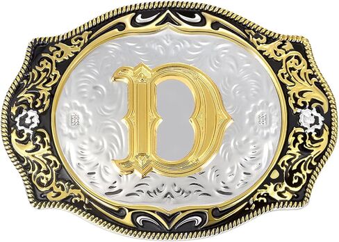 LYTOPTOP Belt Buckle for Men Women│Western Initial Letters ABC to Z Christmas Halloween Small Belt Buckle Gifts in Saudi Arabia