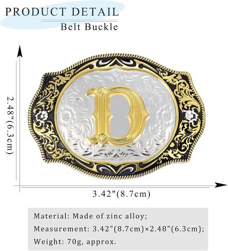 LYTOPTOP Belt Buckle for Men Women│Western Initial Letters ABC to Z Christmas Halloween Small Belt Buckle Gifts in Saudi Arabia