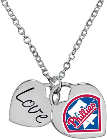 Philadelphia Phillies Officially Licensed Heart Necklace 101625 in Saudi Arabia