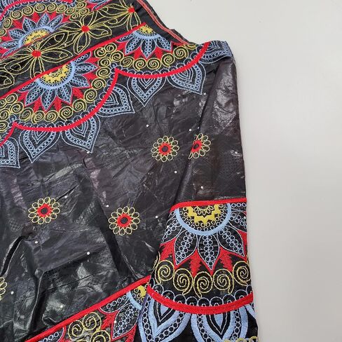 African Bazin Riche Dresses for Wedding Party Gown Embroidery Black Clothing Nigerian Women Basin Dashiki Long Dresses Mix Size Lady Traditional Dress in Saudi Arabia
