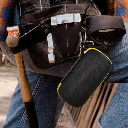 حافظة متوافقة مع DEWALT DCR008/ لمكبرات صوت Bluetooth Sony SRS-XB13 - حقيبة تخزين لمكبر صوت موقع العمل القابل لإعادة الشحن USB-C - تتضمن حزامًا وإبزيمًا وكابل شحن سريع - الصندوق فقط in Kuwait